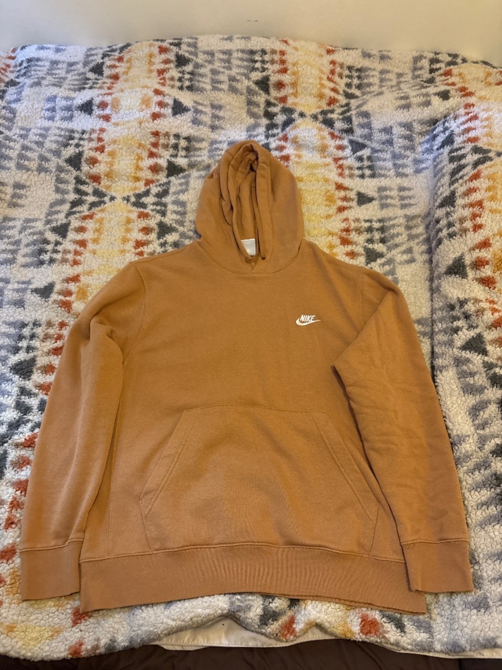 Nike Sportswear Club Fleece Tan Hoodie Large